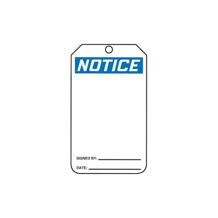 Accuform Danger, RP-Plastic, 3-1/4 in Width, 0.075 in Height, , 25 PK MDT803CTP